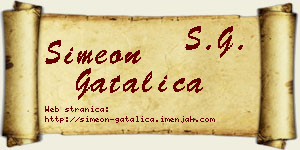 Simeon Gatalica vizit kartica
